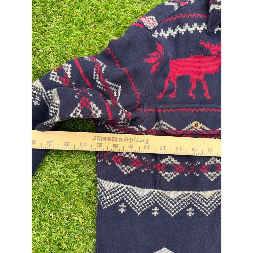 VTG Polo Ralph Lauren men's Aztec Southwestern button flannel jacket shirt M